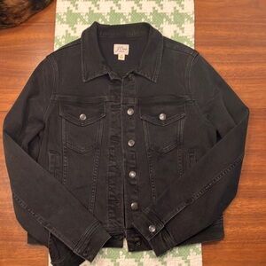 Black Denim J Crew Jacket - Worn once!